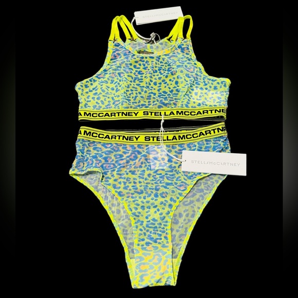 STELLA MCCARTNEY***Animal Print Bralette w/High Waist Underwear SET***Sm. $428 - Picture 5 of 10